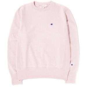 Baby pink reverse weave champion sweater size XS